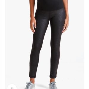 Ingrid and Isabel Faux leather maternity leggings